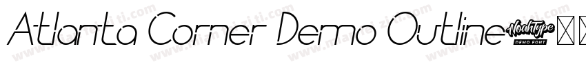 Atlanta Corner Demo Outline字体转换